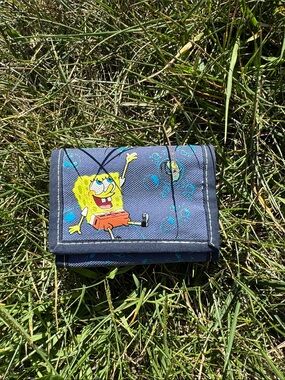 Vintage Nickelodeon SpongeBob Wallet / 2004 / Velcro
